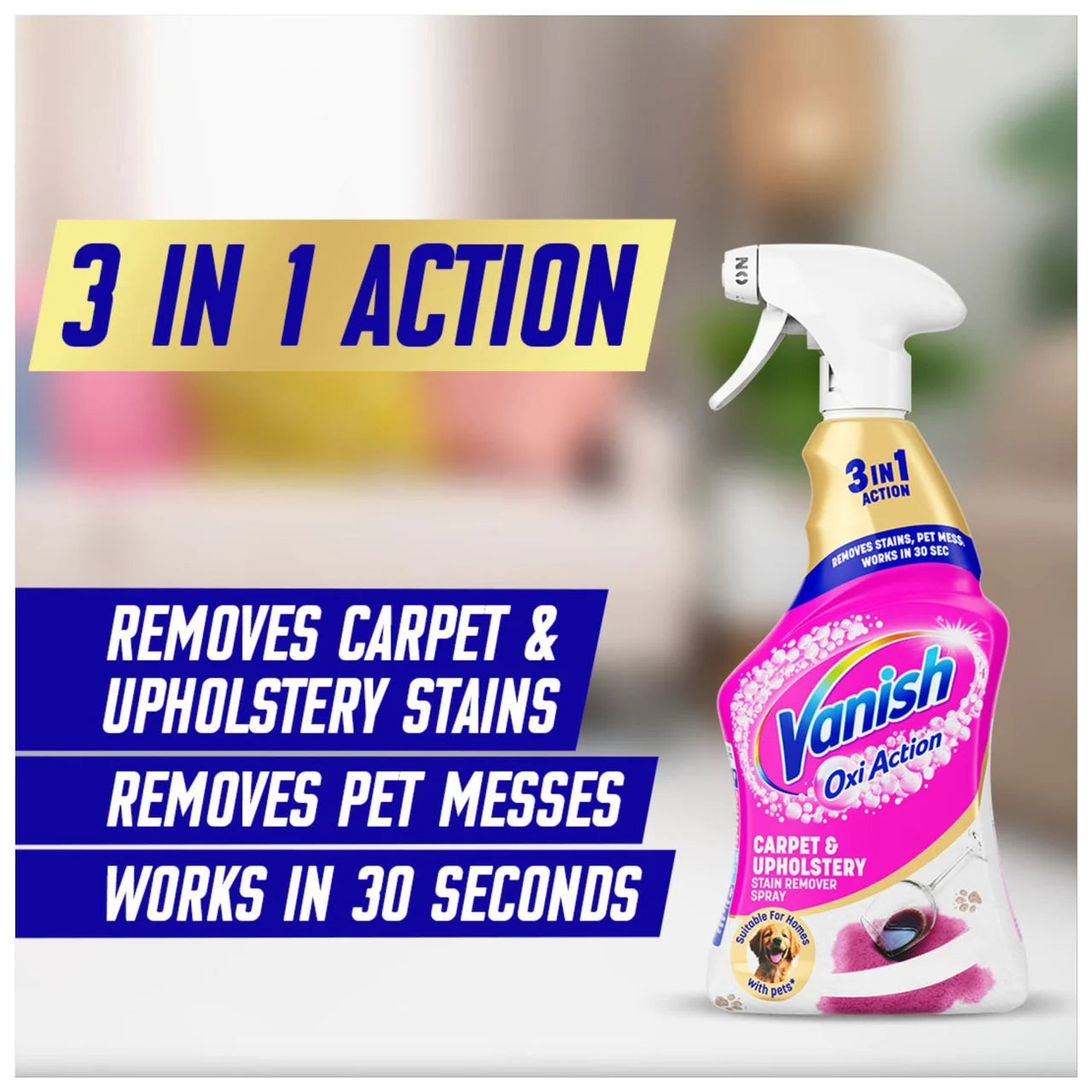 Vanish Gold Upholstery & Carpet Cleaner Spray 500ml
