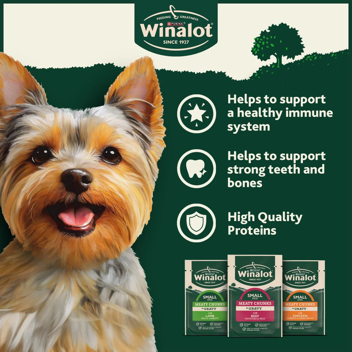 Winalot Meaty Chunks Small Dog Mixed in Gravy Wet Dog Food 12 x 85g
