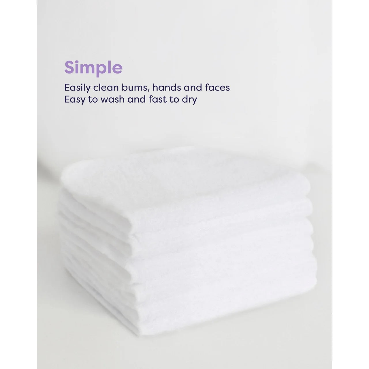 Bambino Mio Reusable Baby Wipes, 10 pack