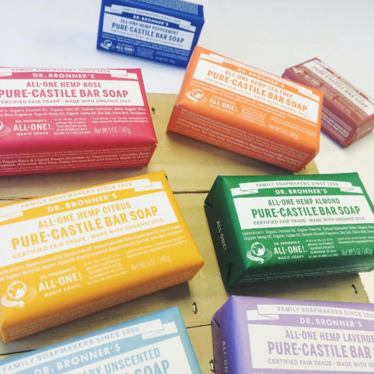 Dr. Bronner's Unscented Organic Baby Soap Bar 140g