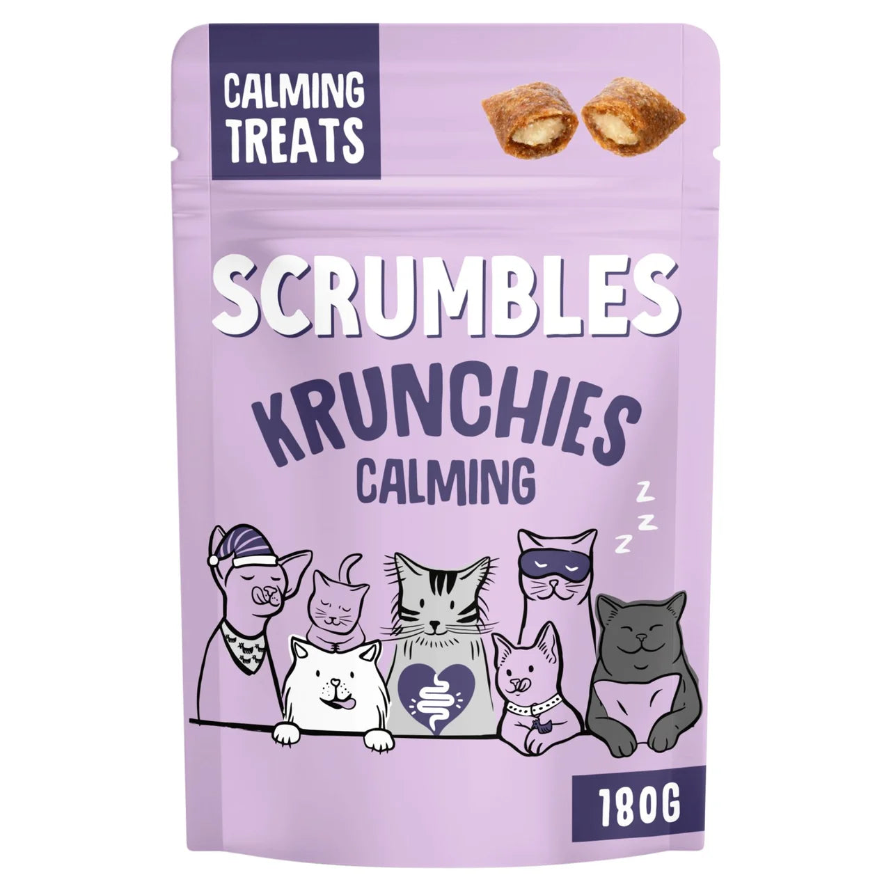 Scrumbles Cat Treats Calming Krunchies 180g
