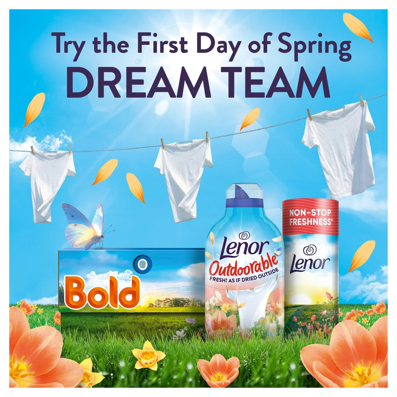 Lenor Outdoorable Fabric Conditioner First Day Of Spring 60 Washes 840ml