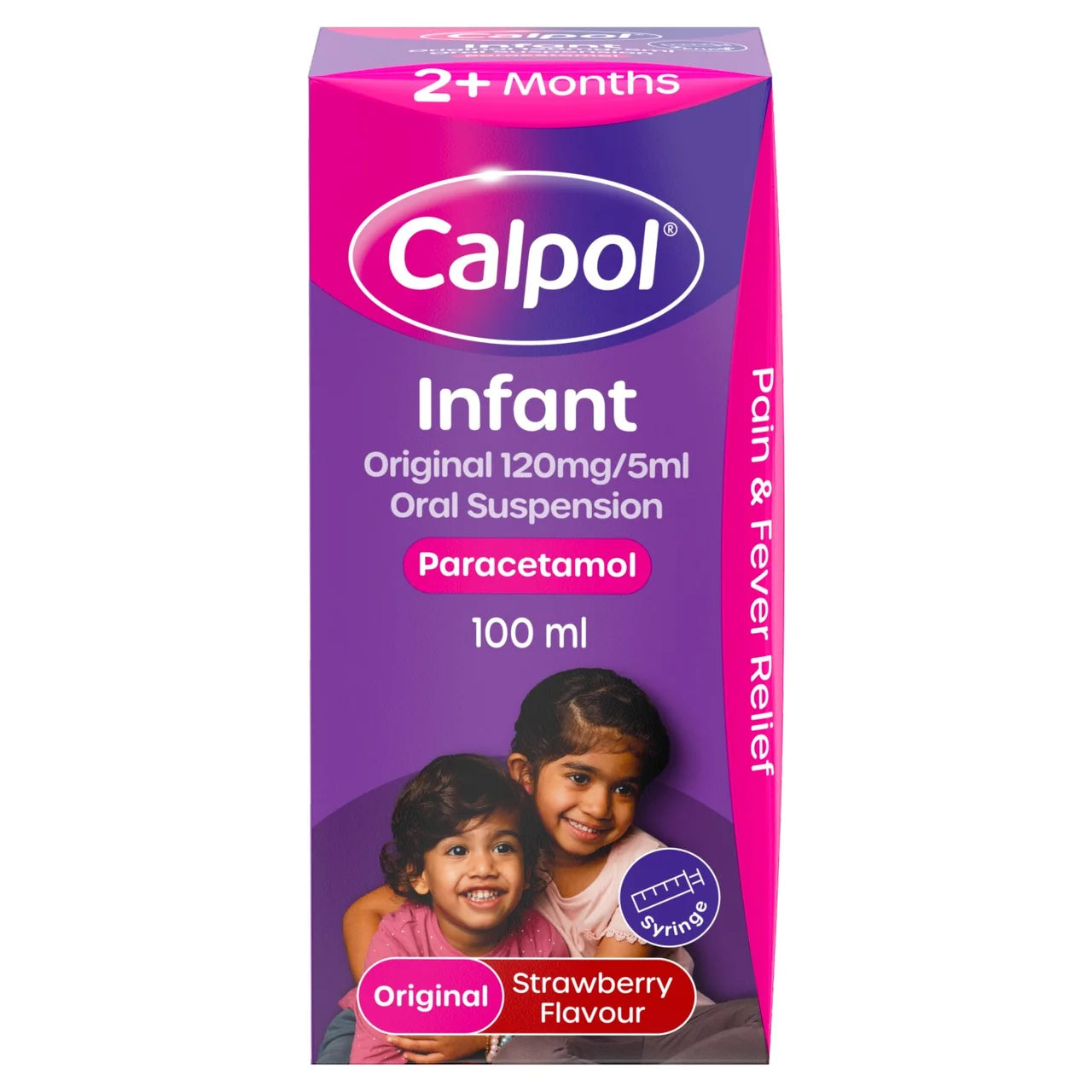 Calpol Infant Oral Suspension Strawberry 2+ Months 100ml
