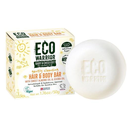 Eco Warrior Baby & Child Gently Cleansing Hair & Body Soap Bar 50g
