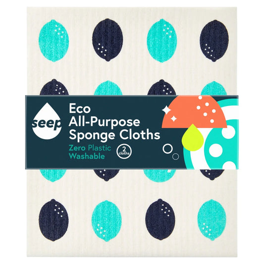 Seep Sponge Cloths Plastic Free 2 per pack