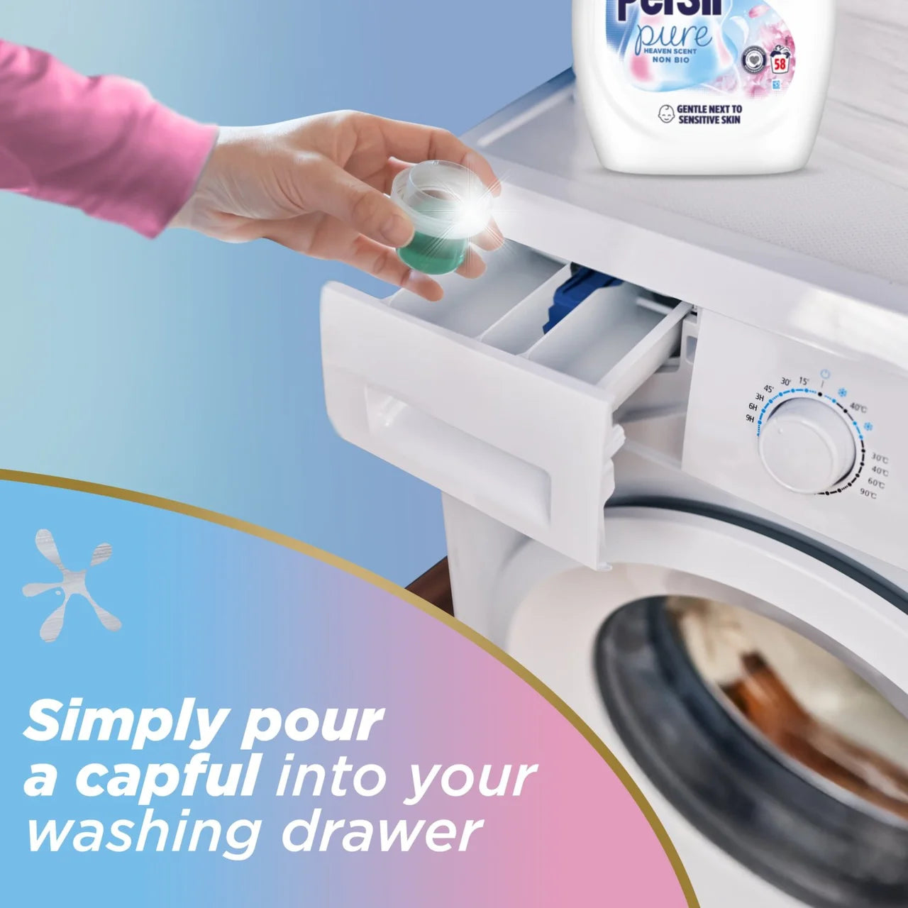 Persil Non-Bio Heaven Scent Washing Liquid 58 Wash 1600ml