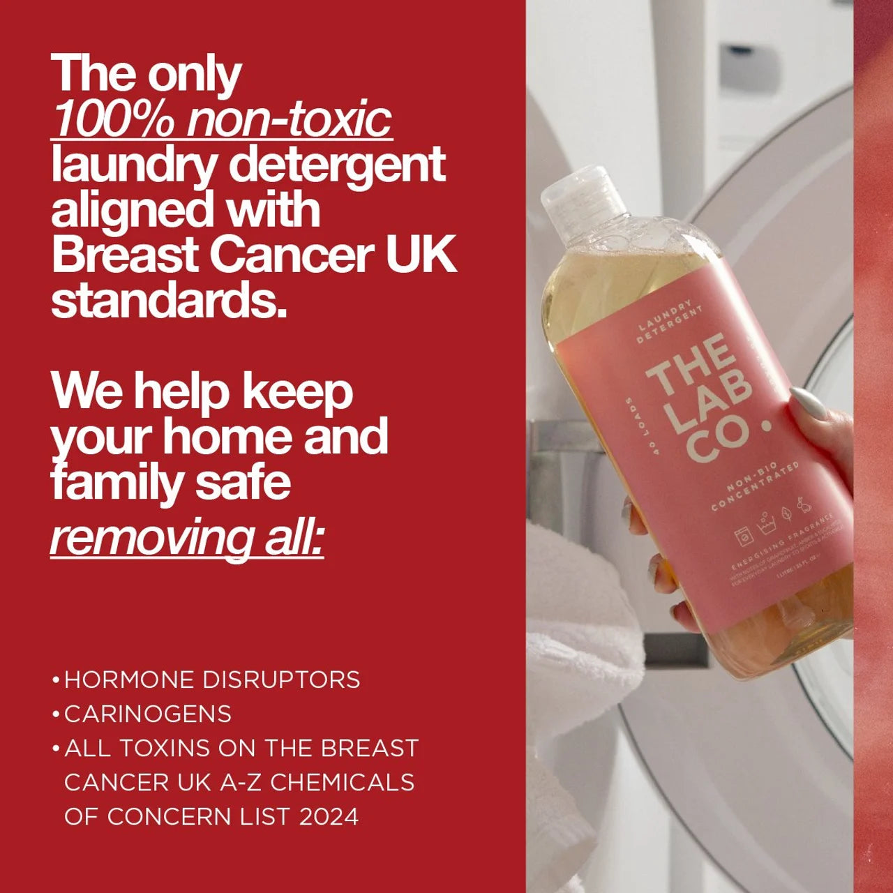 The Lab Co. Energising Non-Bio Laundry Detergent 1L