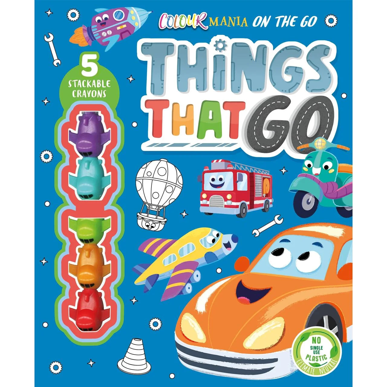 Igloo Books Colourmania On The Go - Things That Go