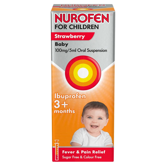 Nurofen Baby 3+ mths Fever & Pain Relief Strawberry 100ml
