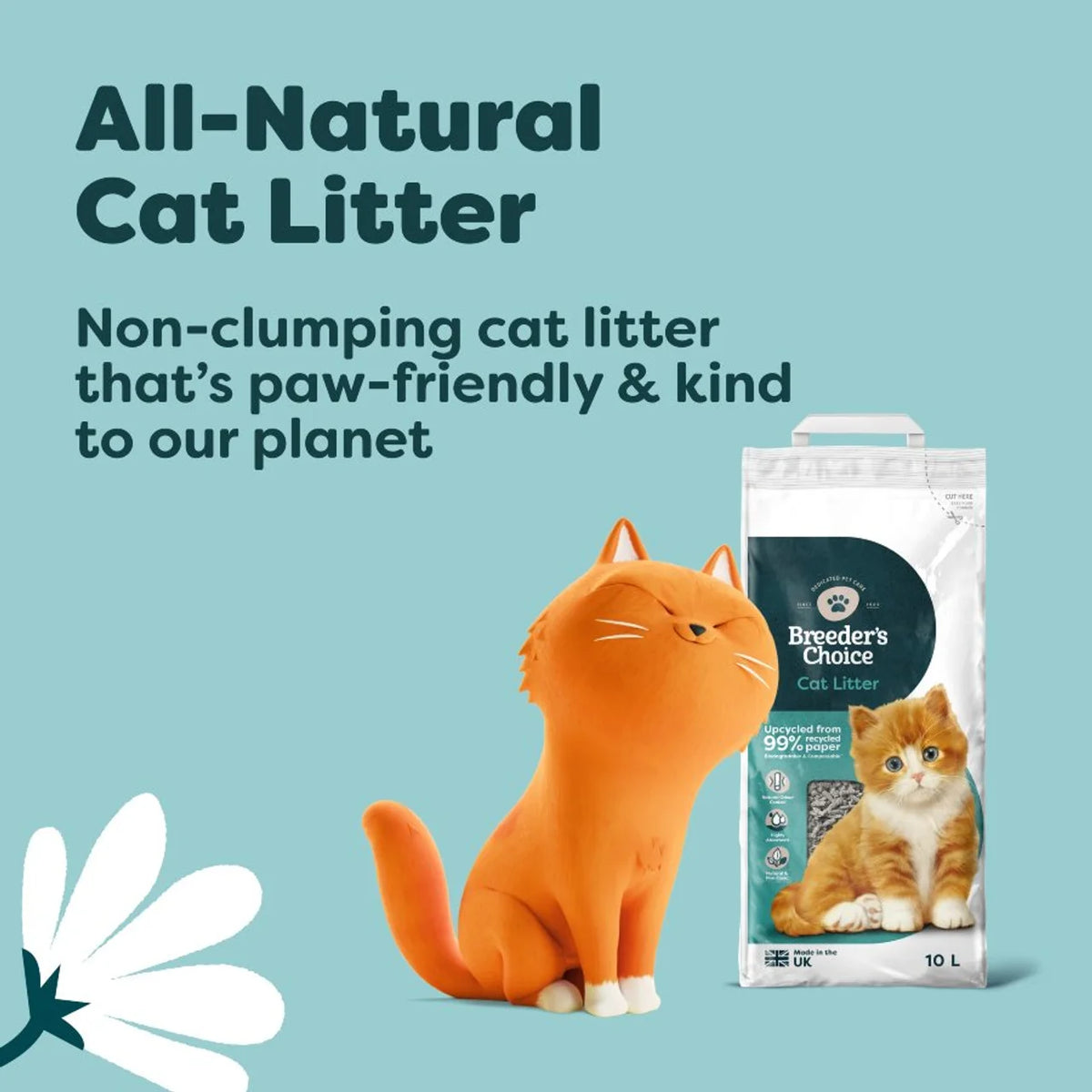 Breeder's Choice Paper Non Clumping Cat Litter (20 L)