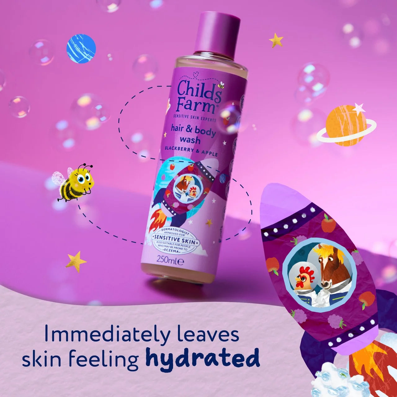 Childs Farm Hair & Body Wash, Blackberry & Apple 250ml