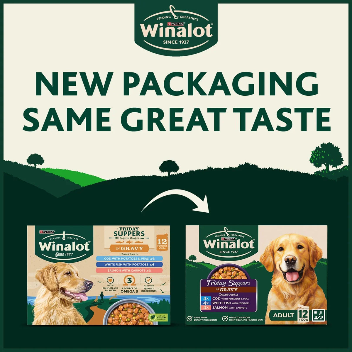 Winalot Friday Suppers Mixed in Gravy Wet Dog Food 12 x 100g