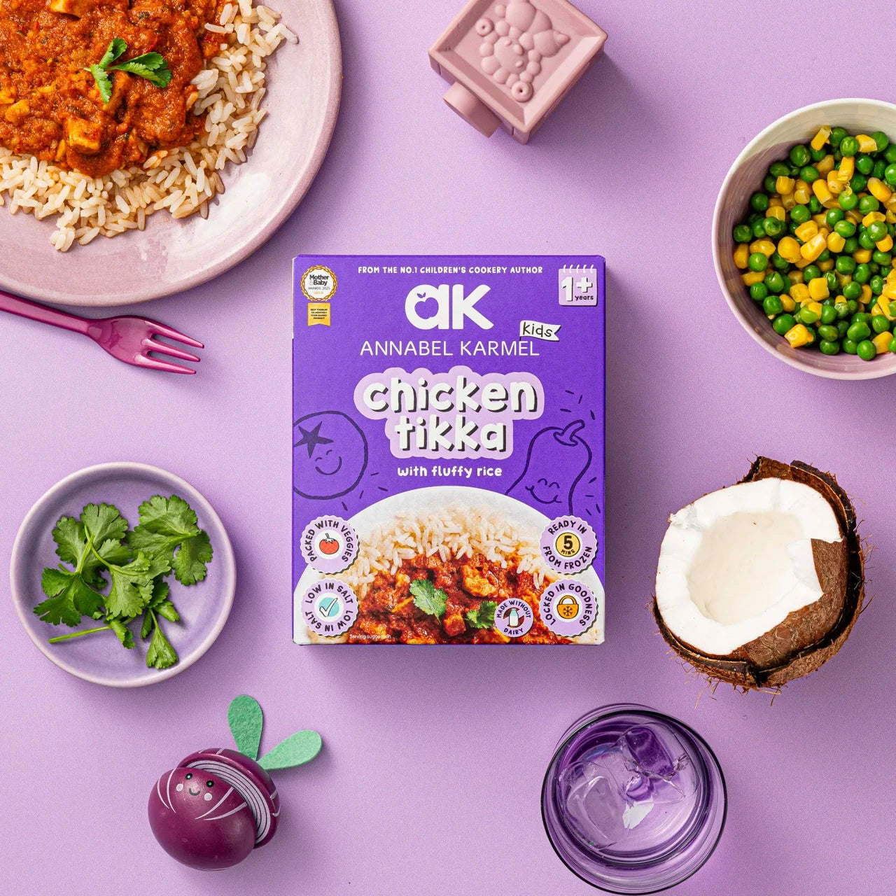 Annabel Karmel Frozen Chicken Tikka with fluffy rice 200g