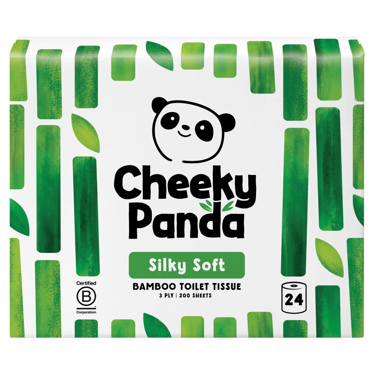 Cheeky Panda Silky Soft Bamboo Toilet Paper 24 per pack