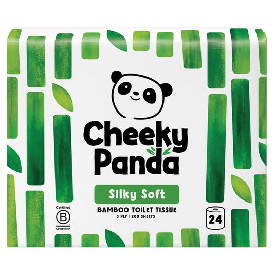 Cheeky Panda Silky Soft Bamboo Toilet Paper 24 per pack