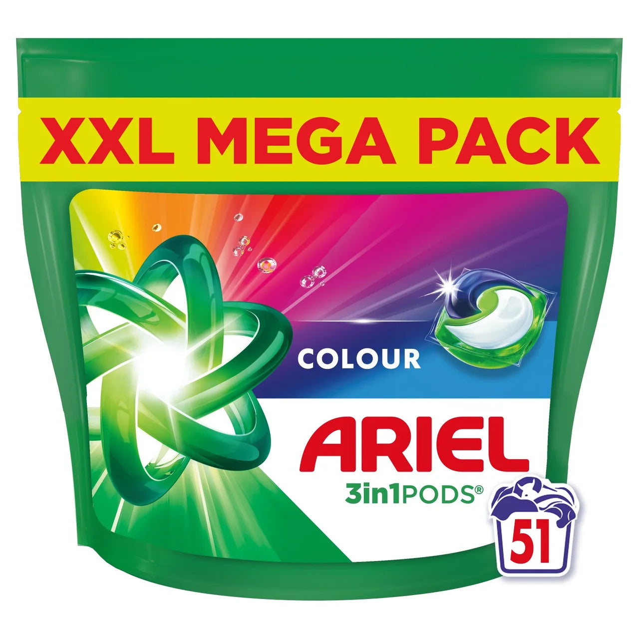 Ariel Colour 4in1 Pods Washing Liquid Capsules 50 Washes