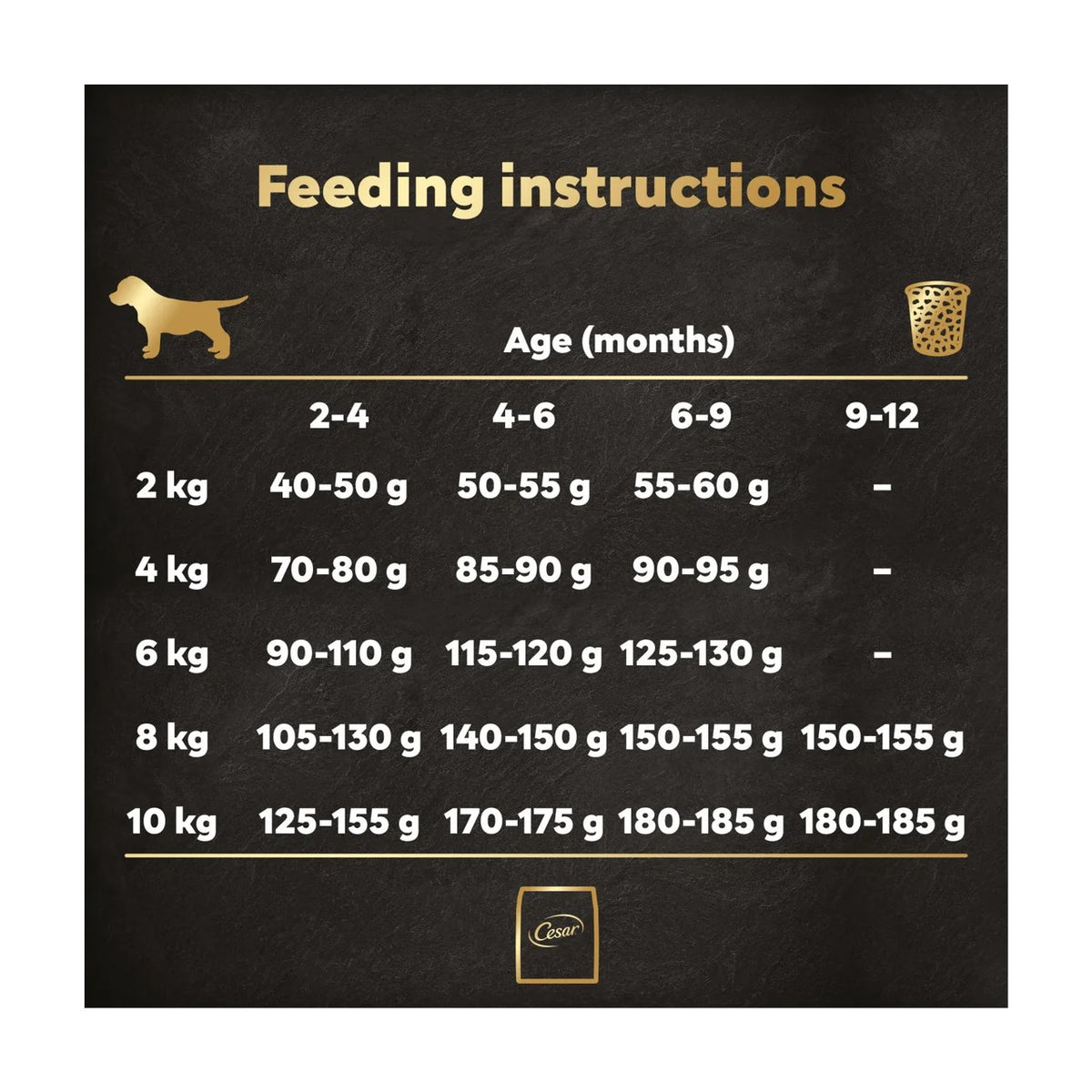 Cesar Complete Dry Puppy Food with Chicken, Rice and Vegetables 1.4kg
