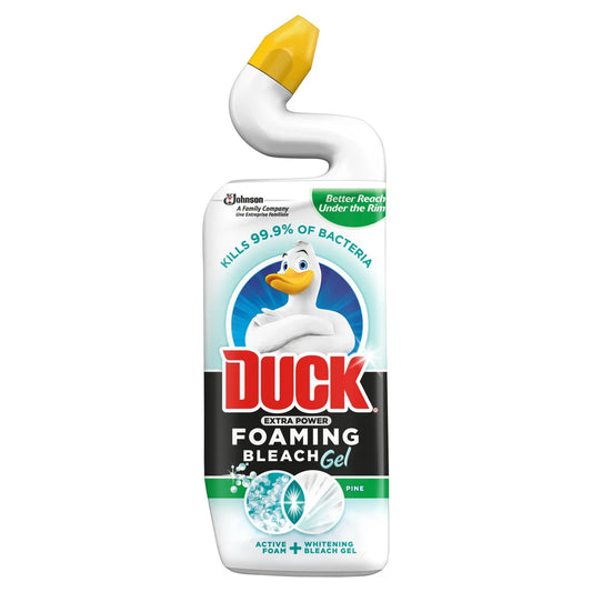 Duck Foaming Bleach Gel Toilet Liquid Cleaner Pine 750ml