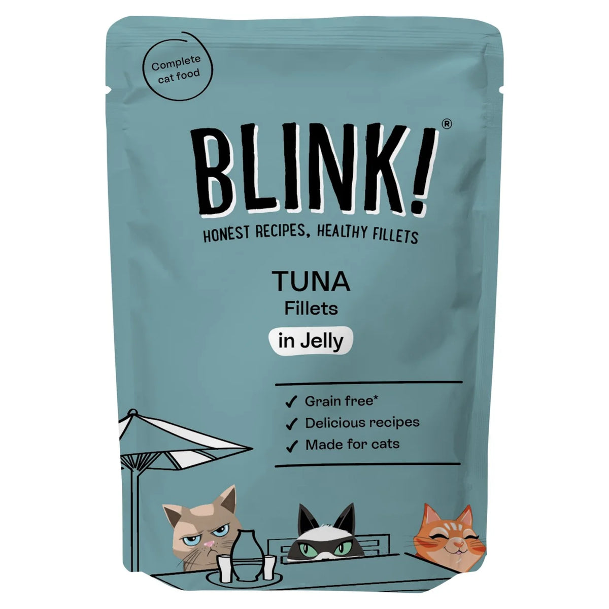 Blink Flaked Tuna Fillets Wet Cat Food Pouch 85g