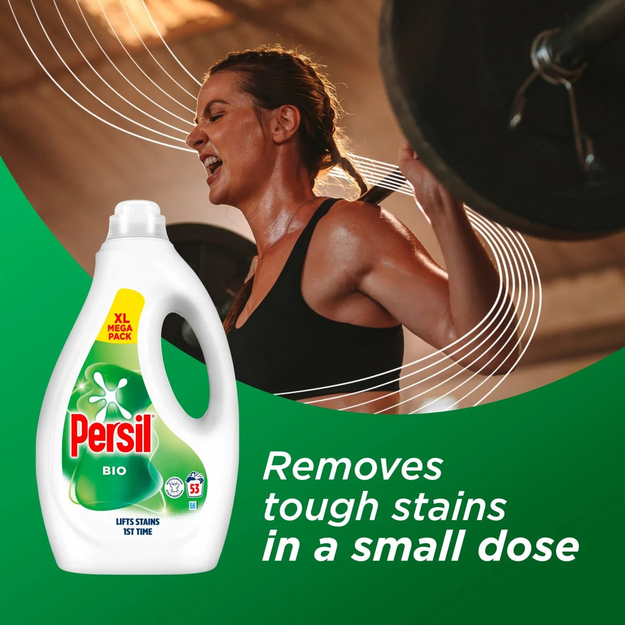 Persil Laundry Washing Liquid Detergent Bio 53 Washes 1.431L