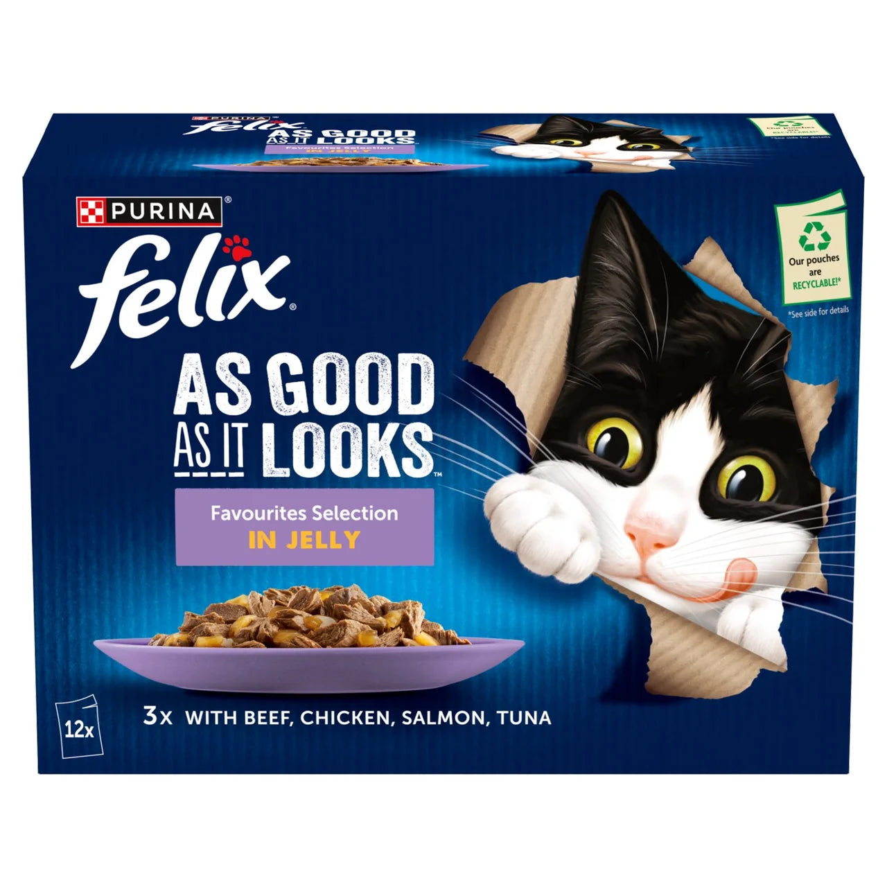Felix As Good As it Looks Favourites Selection Wet Cat Food 12 x 85g