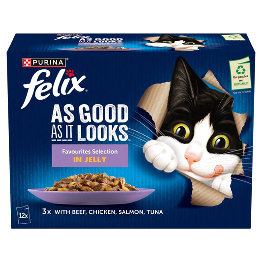 Felix As Good As it Looks Favourites Selection Wet Cat Food 12 x 85g