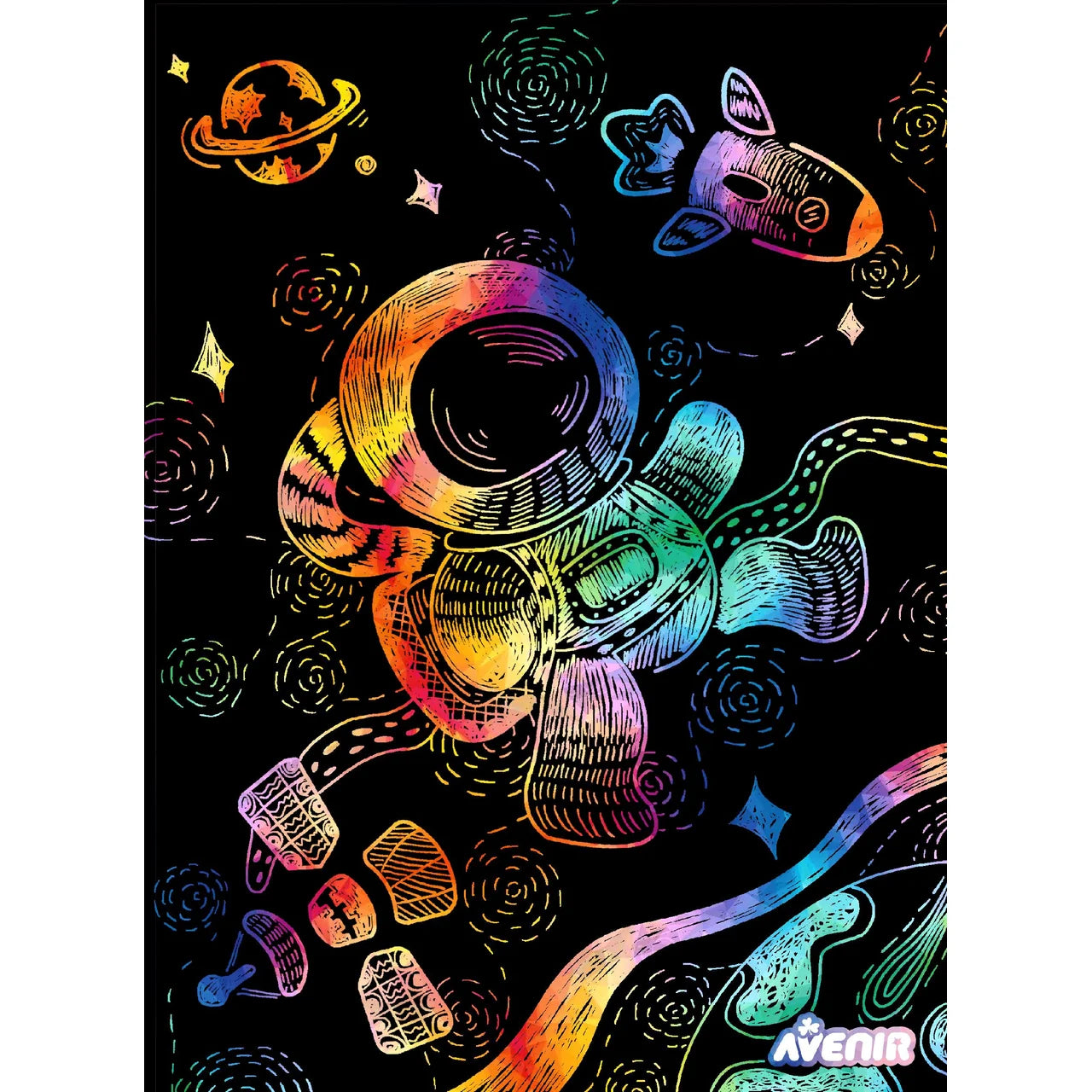 Avenir Scratch With Stencils Space