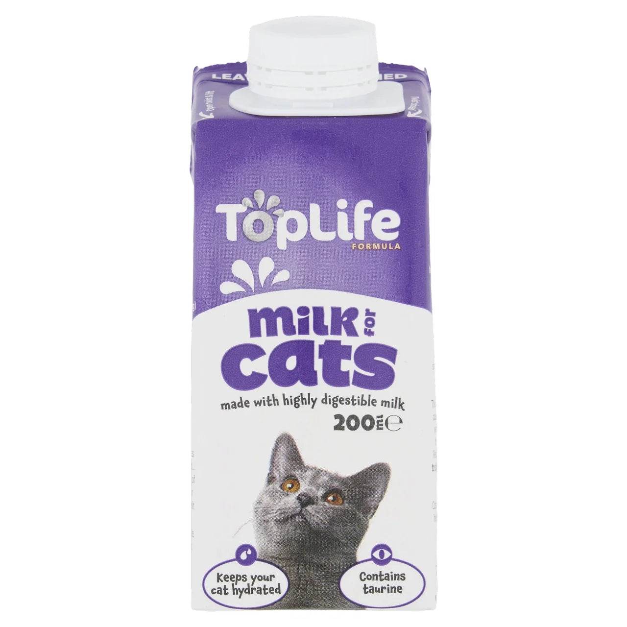 TopLife Lactose Reduced Cows Milk for Cats 200ml