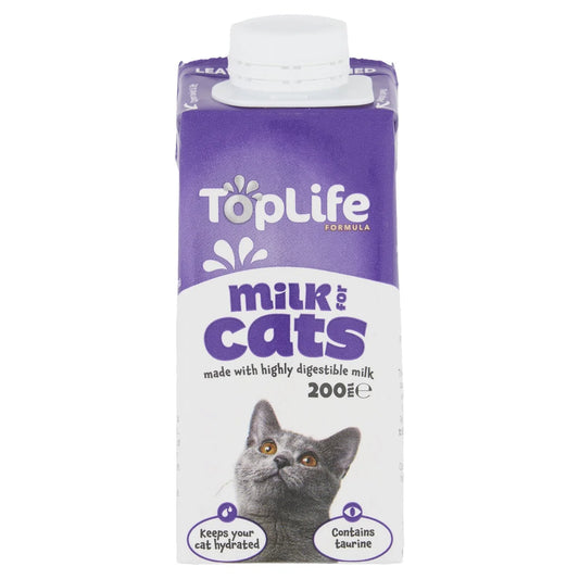 TopLife Lactose Reduced Cows Milk for Cats 200ml