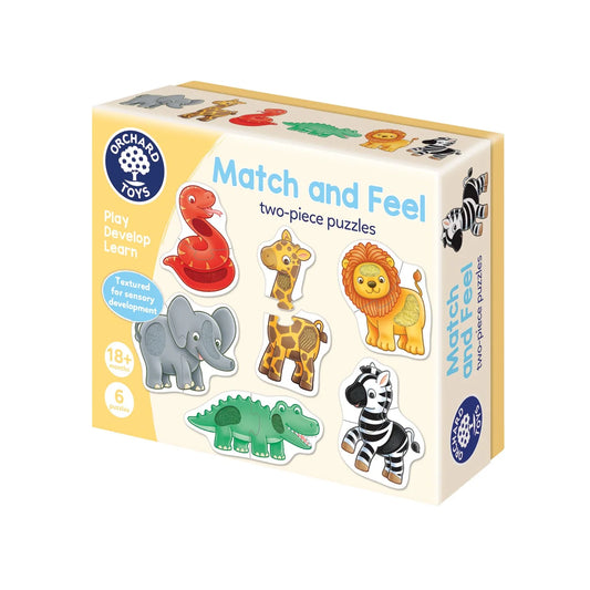 Orchard Toys Match and Feel Two-piece Puzzles