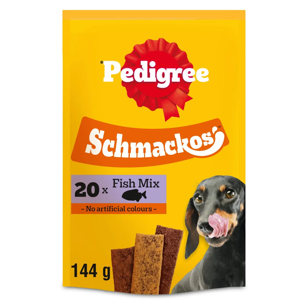 Pedigree Schmackos Adult Dog Treats Fish Mix 20 x 8g