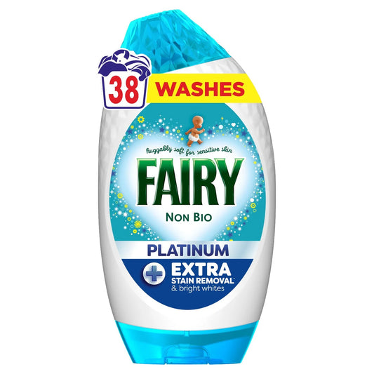 Fairy Platinum Non Bio Washing Liquid Gel 38 Washes 1254ml
