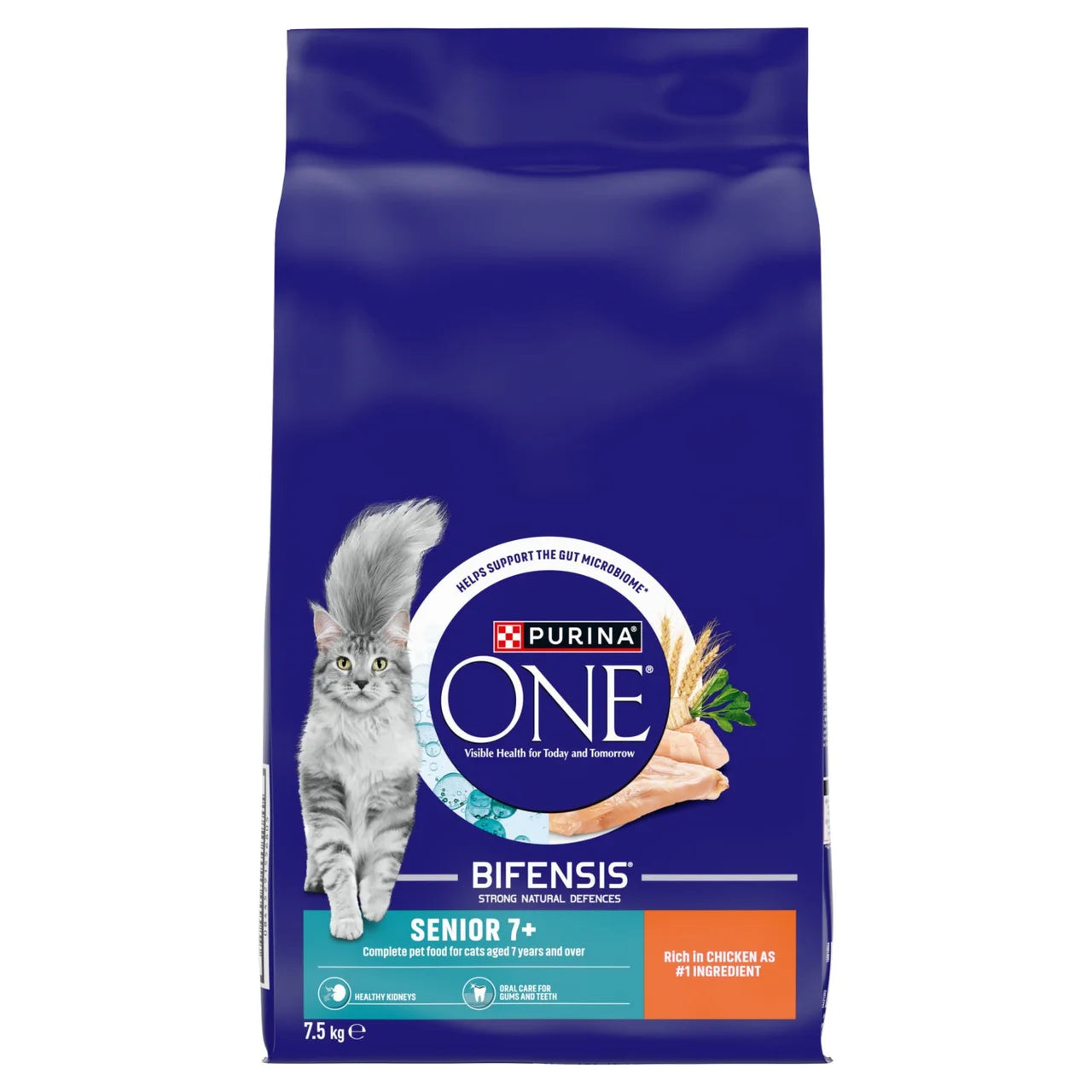Purina One Senior 7+ Chicken Dry Cat Food 7.5kg