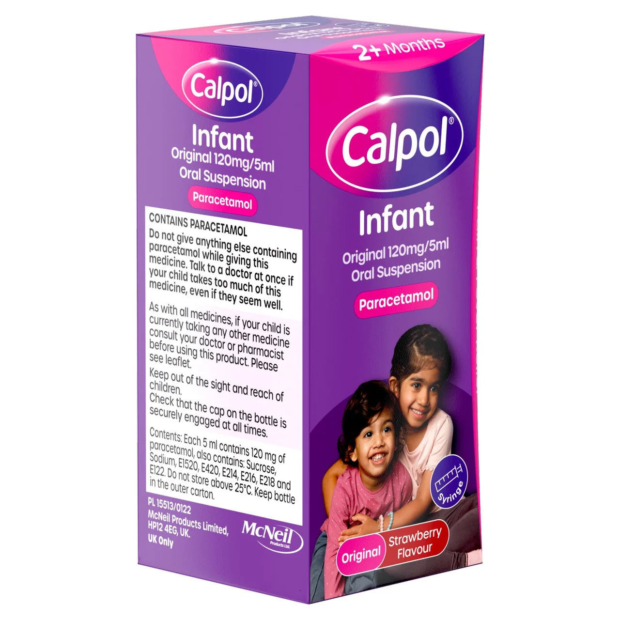 Calpol Infant Oral Suspension Strawberry 2+ Months 100ml