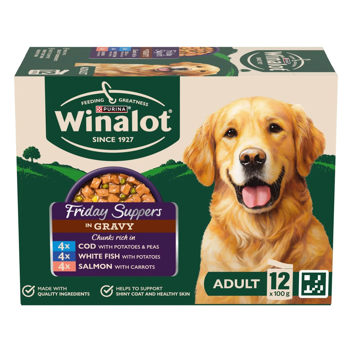 Winalot Friday Suppers Mixed in Gravy Wet Dog Food 12 x 100g