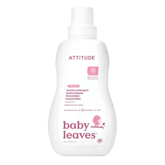 Attitude Baby Leaves Laundry Liquid - 35 Loads - Fragrance Free 1.05L