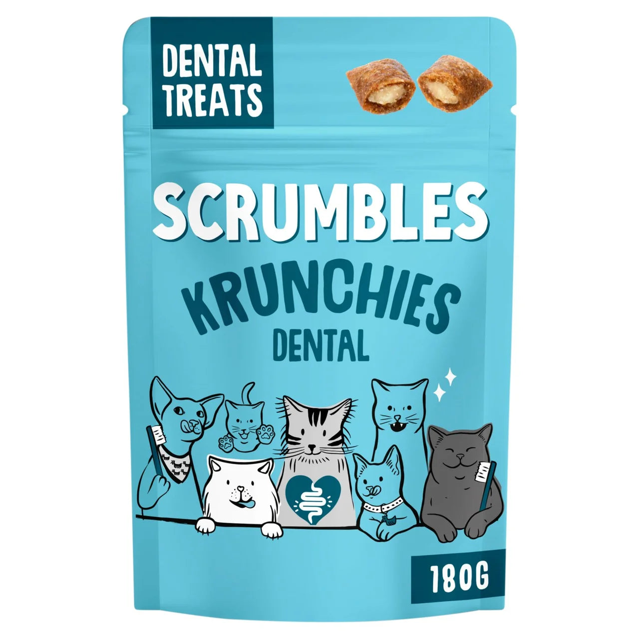 Scrumbles Cat Treats Dental Krunchies 180g