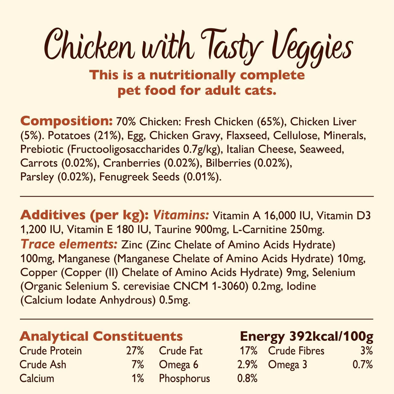 Lily's Kitchen Cat Chicken Casserole Adult Dry Food 800g