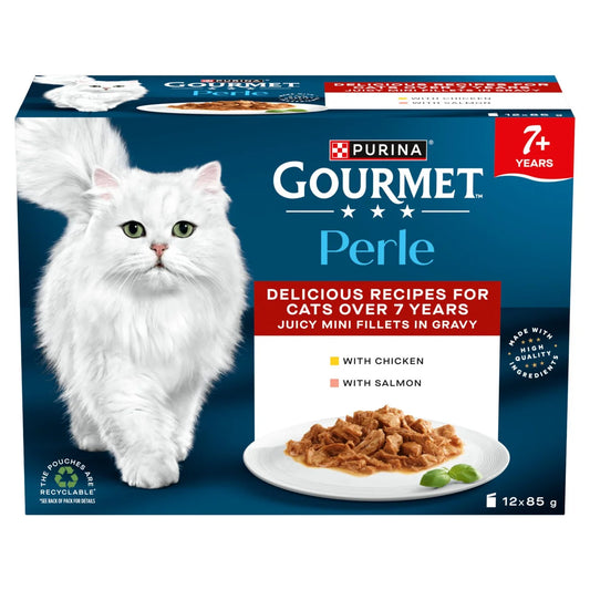 Gourmet Perle Senior Chicken in Gravy Wet Cat Food 12 x 85g
