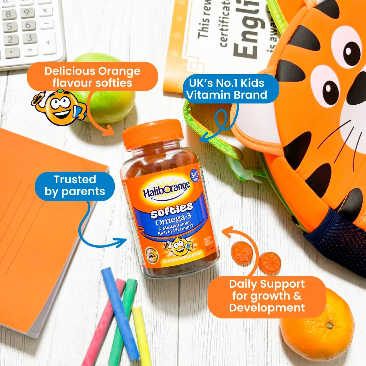 Haliborange Multivitamin & Omega-3 Softies 3-12 yrs 30 per pack