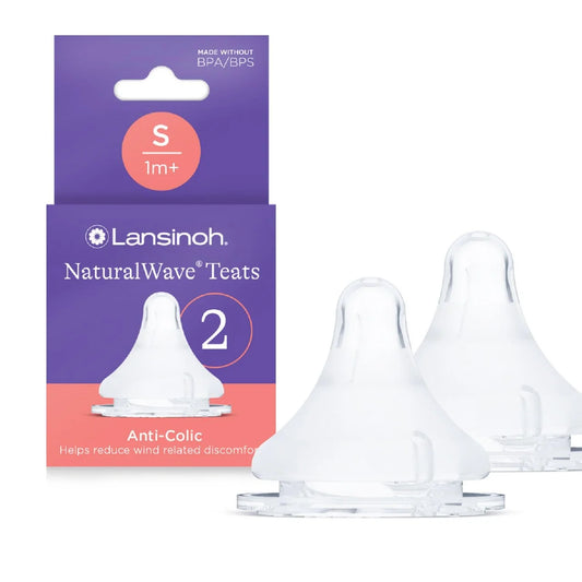 Lansinoh Silicone Bottle Teats Slow Flow 2 per pack