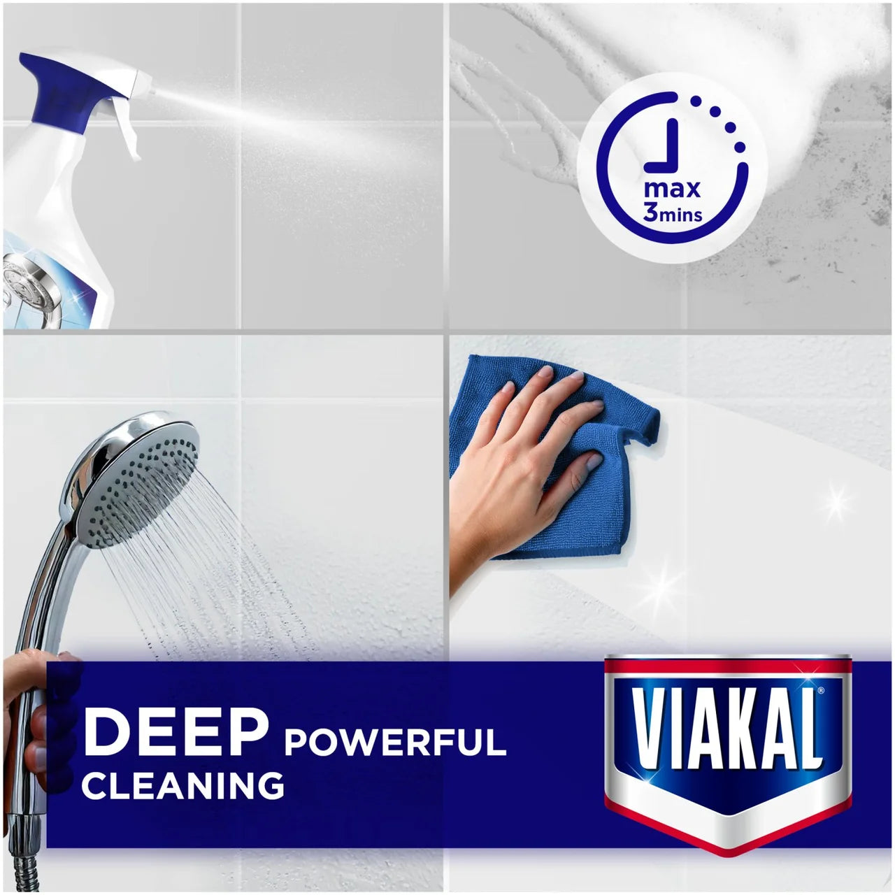 Viakal Bathroom Limescale Remover Anti-Bacterial Spray 500ml