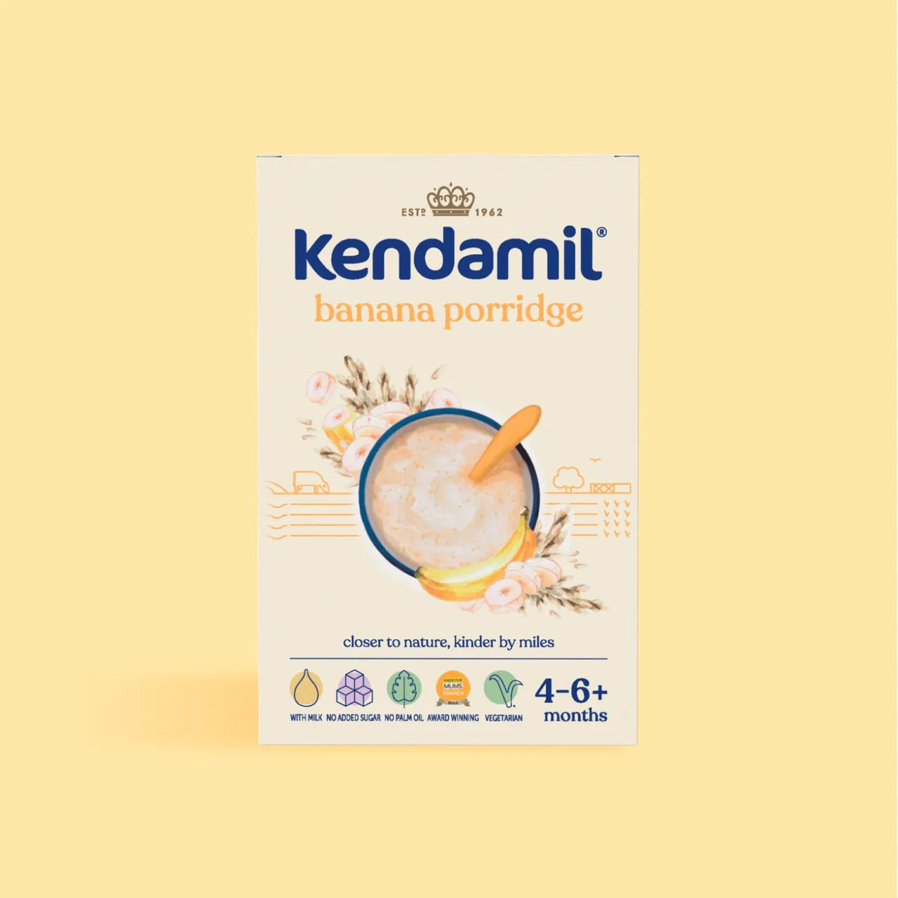 Kendamil Banana Porridge Baby Food 4+ Months 150g