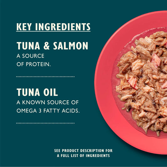 Lily's Kitchen Shredded Fillets Tuna & Salmon in Broth Wet Food for Cats 70g
