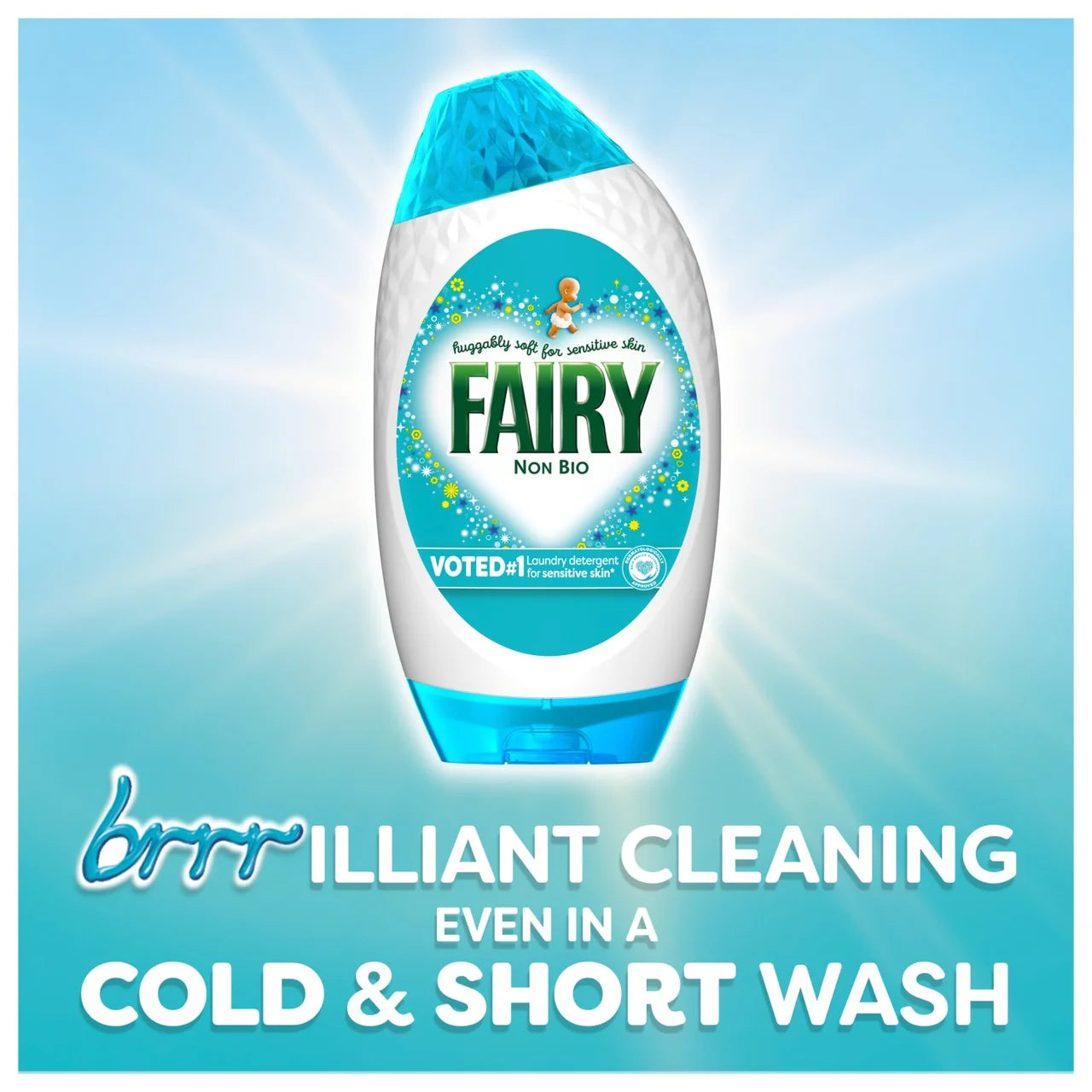 Fairy Non Bio Washing Liquid Gel For Sensitive Skin 38 Washes 1.254L