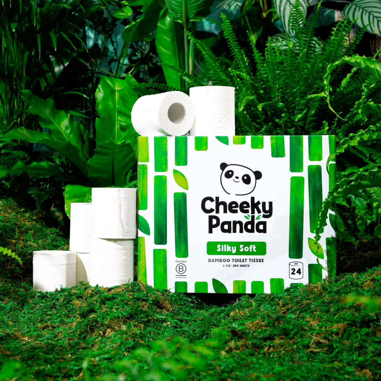 Cheeky Panda Silky Soft Bamboo Toilet Paper 24 per pack