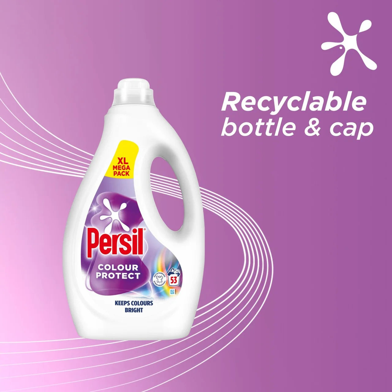 Persil Colour Protect Laundry Detergent Washing Liquid 53 Washes 1.431L