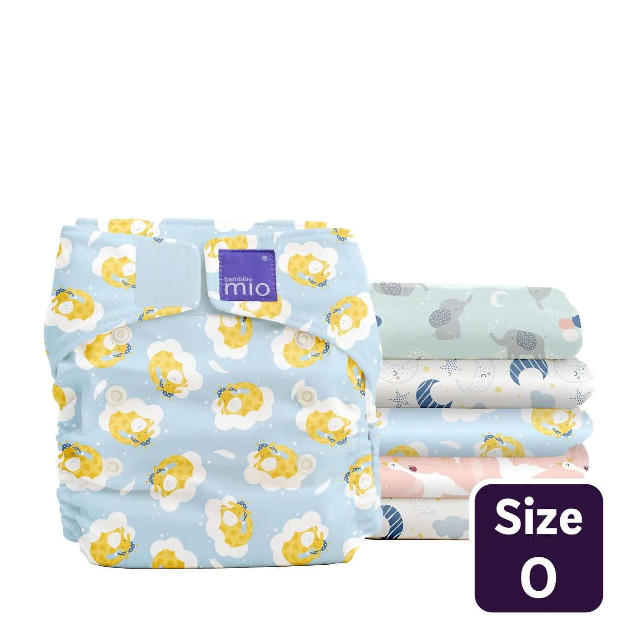 Bambino Mio Miosolo Classic All-In-One Reusable Nappy Set, Dream Size 0-5 , 6 per pack