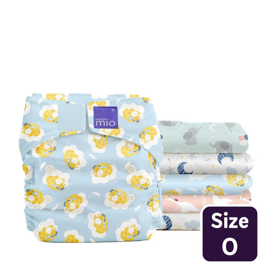 Bambino Mio Miosolo Classic All-In-One Reusable Nappy Set, Dream Size 0-5 , 6 per pack
