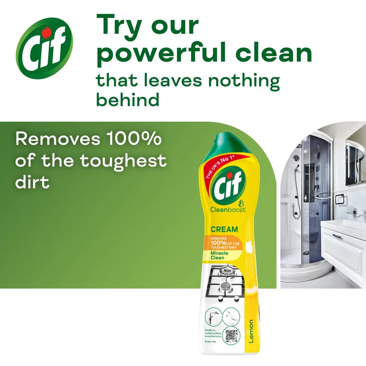 Cif Lemon Multipurpose Cream Cleaner 500ml